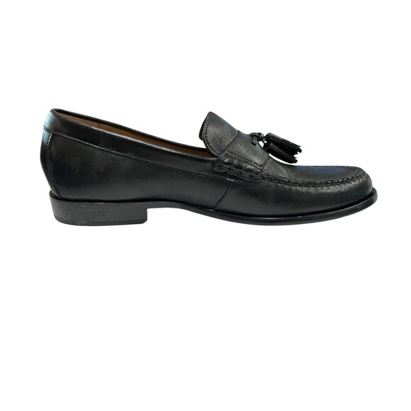 Cole Haan Men\'s Black Leather Pinch Handsewn Tassel Loafer  Size 9.5  NIB No Lid main image 2